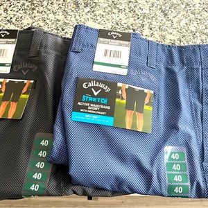 NWT Callaway golf shorts 2 pair